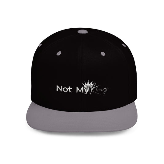 Stylish Flat Bill Snapback - 'Not My King' Cap for Trendsetters