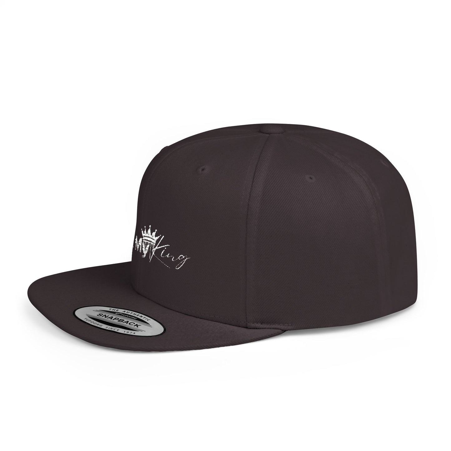 Stylish Flat Bill Snapback - 'Not My King' Cap for Trendsetters