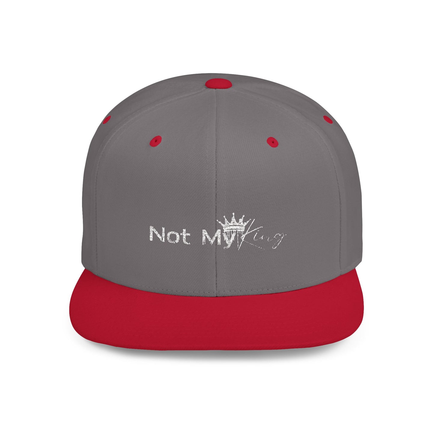 Stylish Flat Bill Snapback - 'Not My King' Cap for Trendsetters