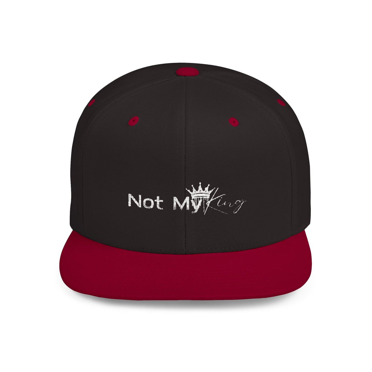 Stylish Flat Bill Snapback - 'Not My King' Cap for Trendsetters