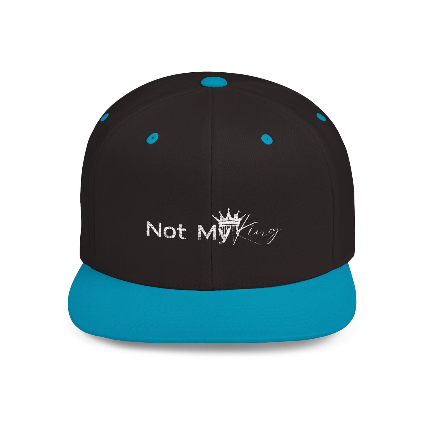 Stylish Flat Bill Snapback - 'Not My King' Cap for Trendsetters